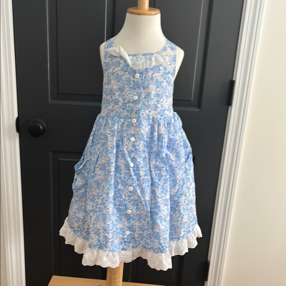 Cupcakes & Cashmere Blue Floral Kids Dress